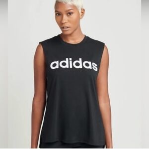 Adidas Black Sleeveless Top